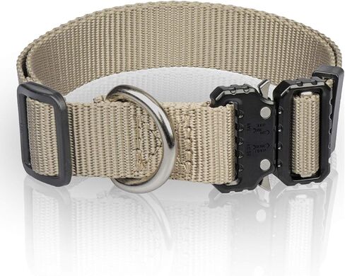 Tactical Collar for Medium, Large and Extra Large Dogs, Adjustable, Very Resistant, Made of Nylon Quick-Release Metal Buckle, Tactical K9 for Dog, Two Colors from U Things. (Black, Medium) in Saudi Arabia
