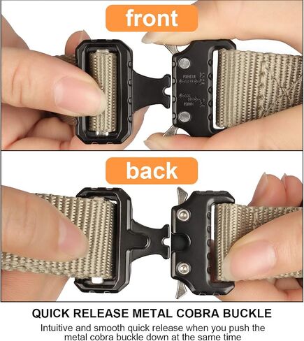 Tactical Collar for Medium, Large and Extra Large Dogs, Adjustable, Very Resistant, Made of Nylon Quick-Release Metal Buckle, Tactical K9 for Dog, Two Colors from U Things. (Black, Medium) in Saudi Arabia