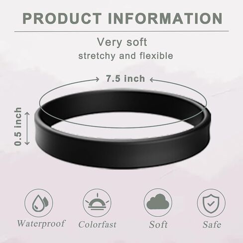 Wholesale Rubber Bracelets Solid Color Silicone Wristbands Blank Stretch Silicone Wristbands Colorful Rubber Bracelets for Women Men Gifts in Saudi Arabia