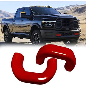 Tow Hook Covers Compatible with 2019 2020 2021 2022 2023 2024 2025 Ram 2500/3500 Accessories - Tow Hitch Covers Fit for Ram Truck Accessories - Upgrade Design, Silicone Rubber (Red) in Kuwait