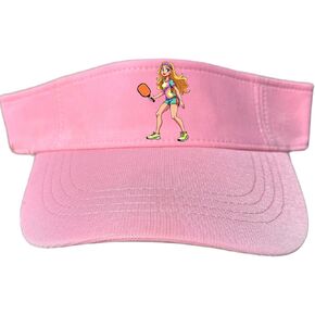 Pickleball Visor, Cotton Sun Hat with Adjustable Strap, Pickleball Design in Kuwait