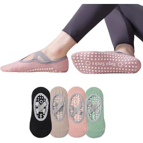 Grip Pilates Socks for Women Yoga Socks with Grips Open Open Non Glippy Socks for Barre ، Ballet ، Barefoot Procky in Saudi Arabia