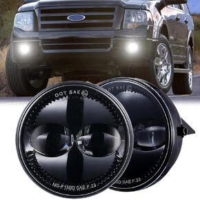 مصابيح ضباب LED معتمدة من Z-OFFROAD DOT لـ 2006-2014 Ford F150 2006 2007 2008 2009 2010 2011 2012 2013 2014 F150، مجموعة مصابيح القيادة الممتصة للصدمات - أسود in Kuwait