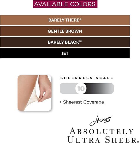 Hanes Women's Absolutely Ultra Sheer Control Top with Reinforced Toe in Saudi Arabia