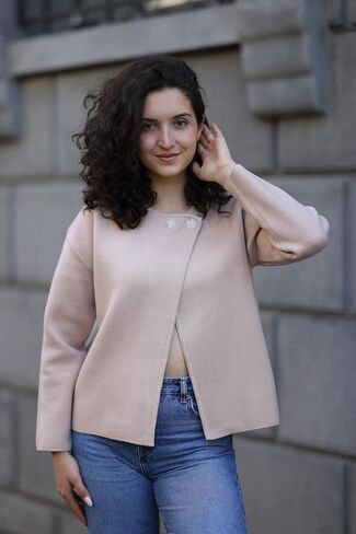 GRACE KARIN Womens Cropped Knit Sweater Blazer, Oversized Open Front Jackets 2025 Fall, Laple Cardigans Dressy Casual in Kuwait