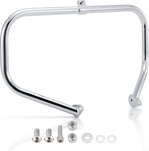 Mokitdora Touring Crash Bar 1.25 "Fat Highway Engine Guard for 1997-2008 Harley Street Electra Road Glide King Models ، Chrome in Saudi Arabia
