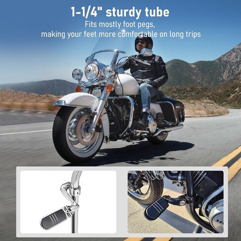 Mokitdora Touring Crash Bar 1.25 "Fat Highway Engine Guard for 1997-2008 Harley Street Electra Road Glide King Models ، Chrome in Saudi Arabia