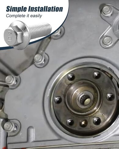 Rear Main Cover Plate Flange Bolts Fit for LS LT Engines LS1 LM7 LR4 LQ4 LS6 L82 L83 L84 L86 L87 LT1, 12Pcs in Saudi Arabia