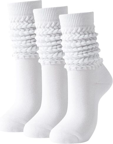 Slouch Socks Women Women High Boot Socks Soft Scrunch 3 Pain Pack in Kuwait