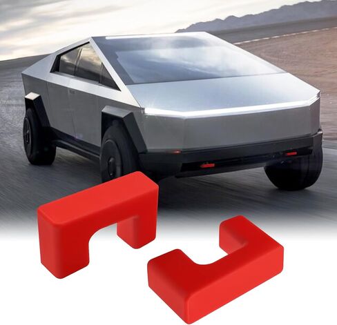 أغطية خطاف السحب تناسب إكسسوارات تسلا Cybertruck 2024 2025 ، تغطية عقبة أمامية مخصصة للقطرات مخصصة متوافقة مع ملحقات Tesla Cybertruck 2pcs (أحمر) in Saudi Arabia
