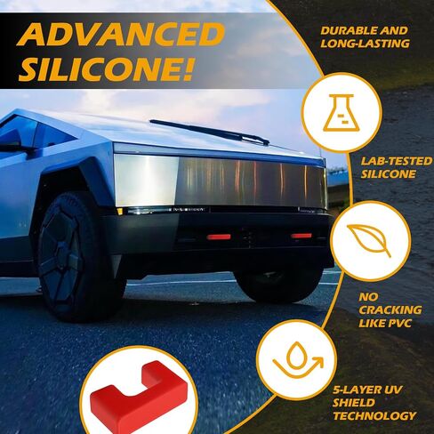 أغطية خطاف السحب تناسب إكسسوارات تسلا Cybertruck 2024 2025 ، تغطية عقبة أمامية مخصصة للقطرات مخصصة متوافقة مع ملحقات Tesla Cybertruck 2pcs (أحمر) in Saudi Arabia