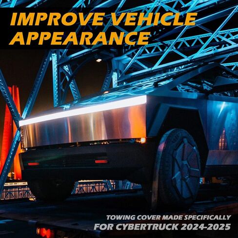 أغطية خطاف السحب تناسب إكسسوارات تسلا Cybertruck 2024 2025 ، تغطية عقبة أمامية مخصصة للقطرات مخصصة متوافقة مع ملحقات Tesla Cybertruck 2pcs (أحمر) in Saudi Arabia