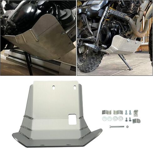 Kuafu الألومنيوم Skid Bash Plate متوافق مع 1987-2024 Yamaha TW200 Model in Kuwait