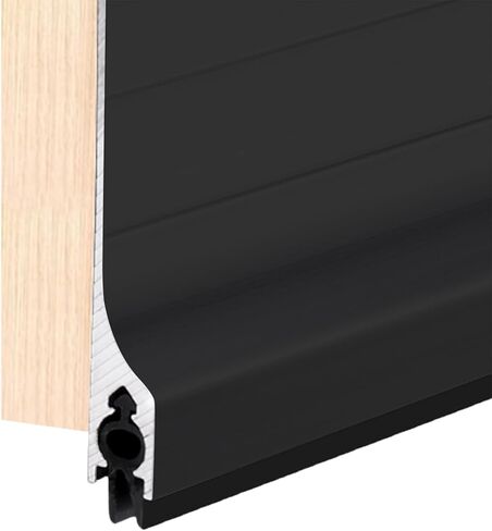 Door Metal Draft Stopper 36 inches Aluminum Mouse Blocker with Rubber Sweep Seal for Stop Under Doors Drafty Cover 1-1/8 inch Gap, 2"x36" Silver in Saudi Arabia