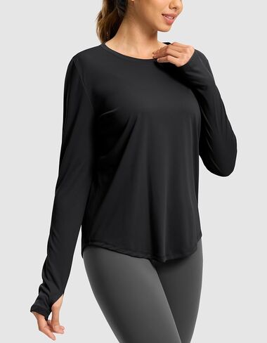 TOOTHFEEL Long Sleeve Prockution Tops for Women Rightweight Rundic Gym Rym Terts Upf 50+ Quick Dry Tops in Saudi Arabia
