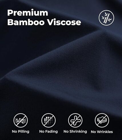 NACHILA Pajamas Set for Men-Viscose Made from Bamboo,Long Sleeve Sleepwear V Neck Pjs Sets Soft Loungewear with Pants in Kuwait