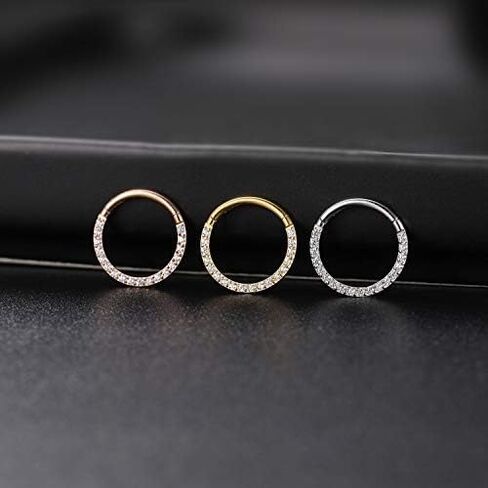 Gagabody Septum Ring 16 Gauge Orrings Daith Jewelry Surgical Steel Rings Nose Nose Cartlidge edring Hoop Helix Rook Jewelry Jewelry in Kuwait