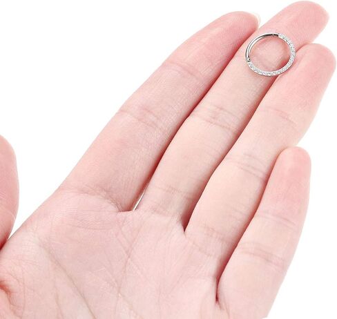 Gagabody Septum Ring 16 Gauge Orrings Daith Jewelry Surgical Steel Rings Nose Nose Cartlidge edring Hoop Helix Rook Jewelry Jewelry in Kuwait