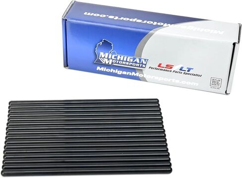 Michigan Motorsports 7.800" Chromoly Pushrod Set | Fits Small Block Chevy SBC 283 – 400 | Set of 16 Precision Chromoly Pushrods in Saudi Arabia