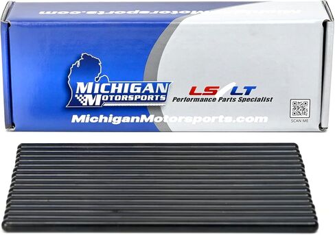 Michigan Motorsports 7.800" Chromoly Pushrod Set | Fits Small Block Chevy SBC 283 – 400 | Set of 16 Precision Chromoly Pushrods in Saudi Arabia