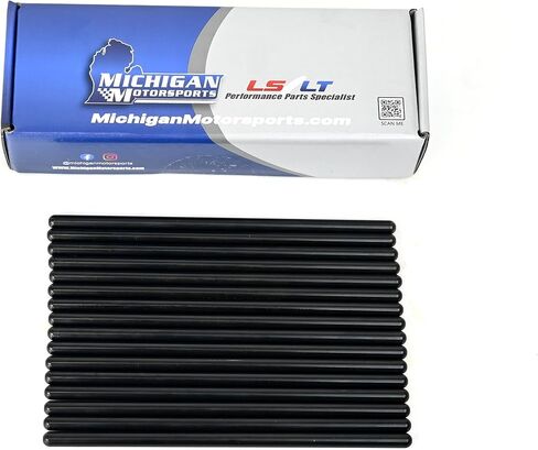 Michigan Motorsports 7.800" Chromoly Pushrod Set | Fits Small Block Chevy SBC 283 – 400 | Set of 16 Precision Chromoly Pushrods in Saudi Arabia