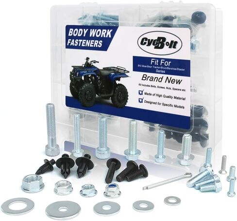 ATV 160PCS Screw Bolt Kit Fit for Big Bear 350 250 Big Bear 400 Big Bear 40 YFM25XS Bear Tracker Bear Tracker 250 Bruin 350 Bruin 250 Banshee 350 Blaster 200 Body Work Bolts Fasteners Kit in Saudi Arabia