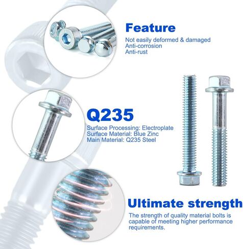ATV 160PCS Screw Bolt Kit Fit for Big Bear 350 250 Big Bear 400 Big Bear 40 YFM25XS Bear Tracker Bear Tracker 250 Bruin 350 Bruin 250 Banshee 350 Blaster 200 Body Work Bolts Fasteners Kit in Saudi Arabia