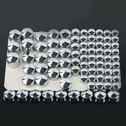 XMT-Moto Chrome ABS Toppers أدوات أدوات الترباس لـ Harley Twin Cam Road King FLH 1994-2006 in Saudi Arabia