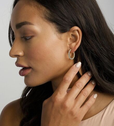 أقراط ذهبية من أجل النساء ، 18 زوجًا من البيان الناقصات المفتوحة لأطواق اللؤلؤ المفتوحة لمتعددات ، أقراط طوق مركبة للنساء للنساء المجوهرات العصرية in Kuwait