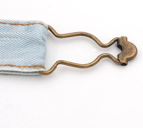 Amanaote 1" Inside Bottom Size Silvery Dungaree Fastener Overall Clip Suspender Buckle Pack of 20 in Saudi Arabia