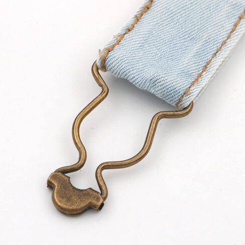 Amanaote 1" Inside Bottom Size Silvery Dungaree Fastener Overall Clip Suspender Buckle Pack of 20 in Saudi Arabia