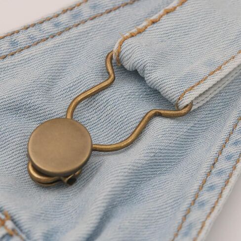 Amanaote 1" Inside Bottom Size Silvery Dungaree Fastener Overall Clip Suspender Buckle Pack of 20 in Saudi Arabia