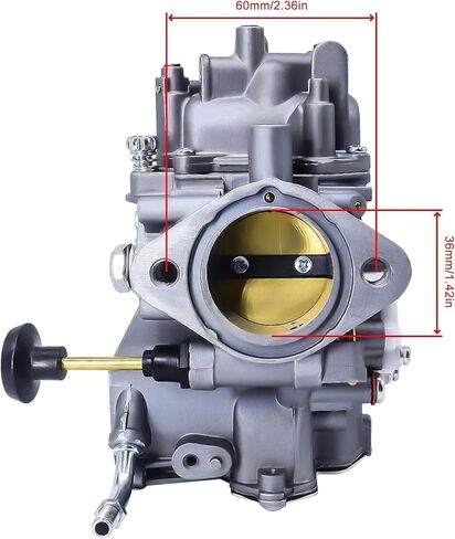 YFM350 Carburetor and Intake Manifold Compatible with Yamaha Warrior 350 YFM350 X 1987-2004 ATV Quad Carb Hand Choke in Saudi Arabia
