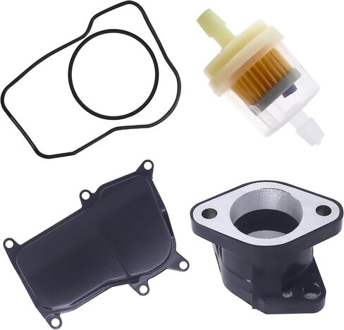 YFM350 Carburetor and Intake Manifold Compatible with Yamaha Warrior 350 YFM350 X 1987-2004 ATV Quad Carb Hand Choke in Saudi Arabia