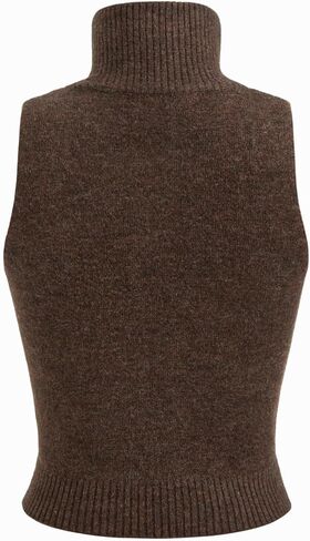 CIDER Two Pieces Knit Collar Half Zip Tank Top & Crop Shrug in Saudi Arabia