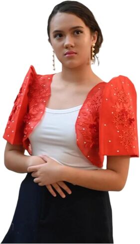 Mestiza Bolero الحديثة ، الفلبينية ، ارتداء فلبيني الرسمي التقليدي in Saudi Arabia