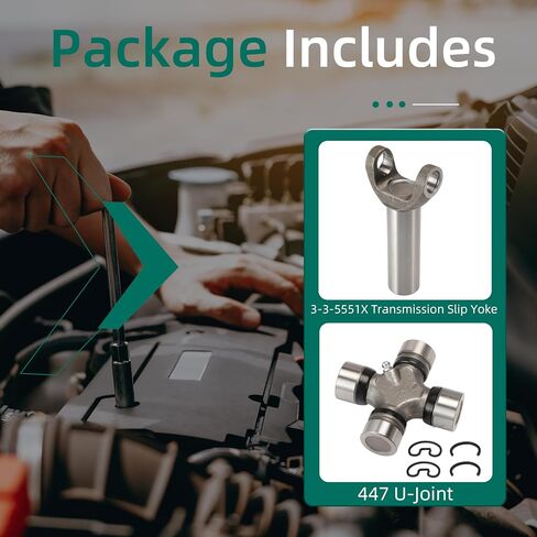 3-3-55551x STRISMESS SLIP SLOKE 1350 Series+447 U-COINT KIT ، FIT لـ GM NP246 ، NP261 و NP263 CASES 1998-2007 ، لـ GM Turbo 400 ، TH 400،4L80E ، 4L85E Transmissions ، 1350 Series 32 lear in Saudi Arabia