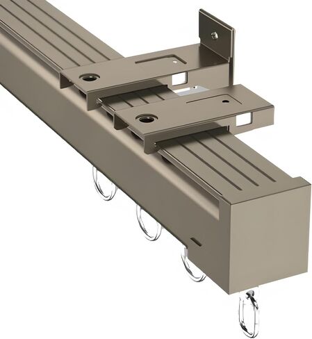 Heavy Duty Ceiling Curtain Track - Thickened Silent Aluminum Alloy Curtain Rod for Room Partitions & Privacy, Ideal for Hotels & Hospitals (White, 70cm/2.3ft) in Saudi Arabia