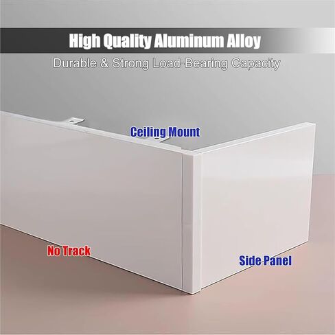 Curtain Pelmet Panel Without Track ， Venetian Blinds Roller Blins Curtain Pelmet Box Panel Cover(1.0M (3.3FT)) in Saudi Arabia