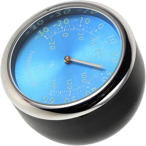 Zerodeko Luminous Car Interior Thermometer Clock with Light Quartz Electronic Dashboard Temperature Monitor for Vehicle Cabin Accurate Timekeeping for Safe Driving in Saudi Arabia