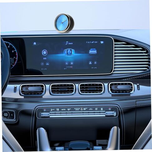 Zerodeko Luminous Car Interior Thermometer Clock with Light Quartz Electronic Dashboard Temperature Monitor for Vehicle Cabin Accurate Timekeeping for Safe Driving in Saudi Arabia