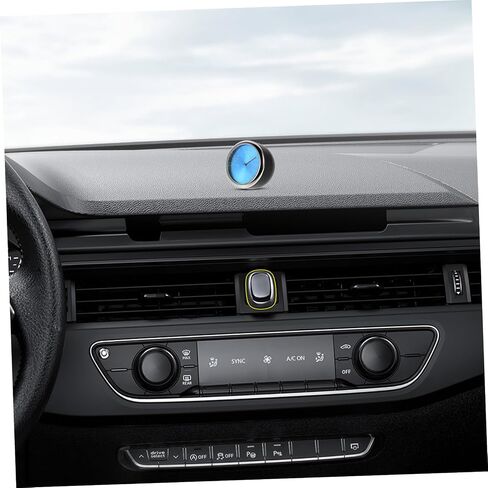 Zerodeko Luminous Car Interior Thermometer Clock with Light Quartz Electronic Dashboard Temperature Monitor for Vehicle Cabin Accurate Timekeeping for Safe Driving in Saudi Arabia