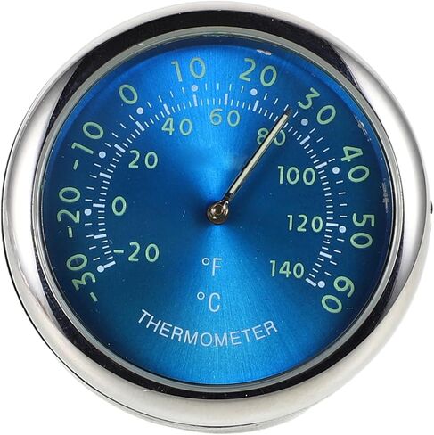 Mobestech Blue Luminous Car Dashboard Clock Herovale Clock Mini Mini Clock Electronic Quartz مع مراقبة درجة حرارة عالية الدقة للديكور الداخلي للسيارة in Kuwait