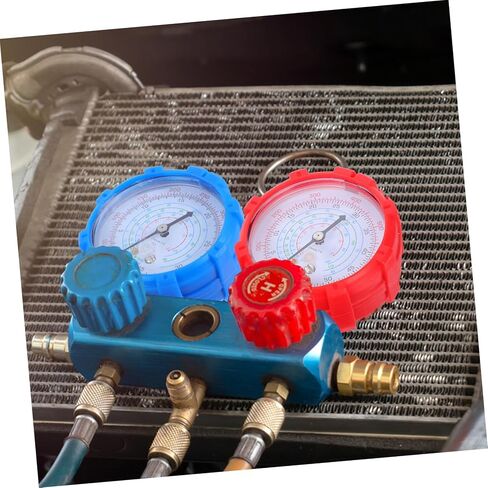 CIIEEO Automotive Mifold Gauge قم بتعيين أداة تكييف عالية مع خراطيم للتشخيص السريع وصيانة وإصلاح السيارات متعددة الاستخدامات in Kuwait