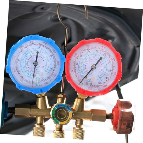 CIIEEO Automotive Mifold Gauge قم بتعيين أداة تكييف عالية مع خراطيم للتشخيص السريع وصيانة وإصلاح السيارات متعددة الاستخدامات in Kuwait