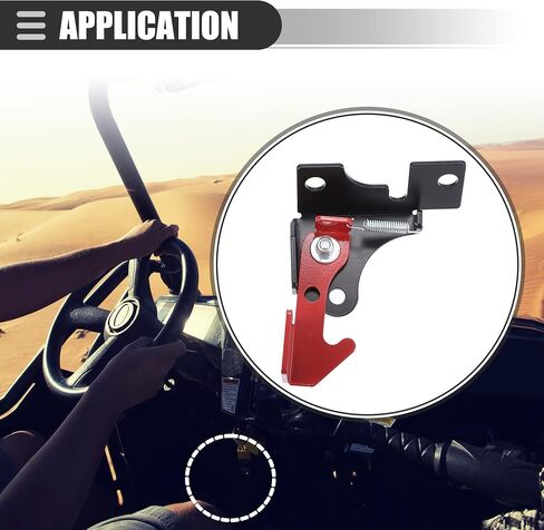 Motoforti Parking Brake, for Spring Parking Brake Thingy, for Polaris RZR 570 800 900 1000 Turbo Turbo S, Iron, Black Red in Saudi Arabia