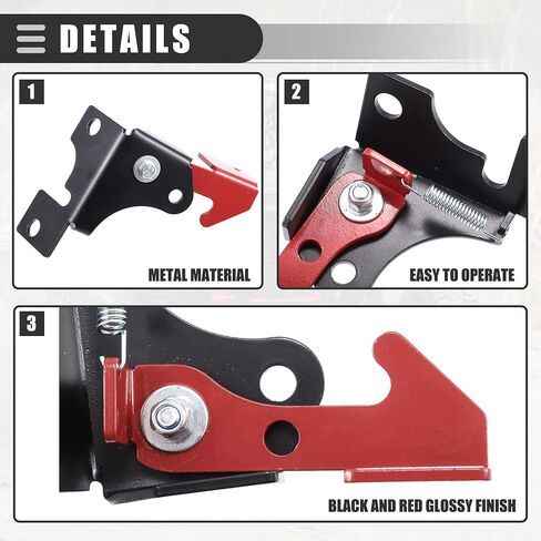 Motoforti Parking Brake, for Spring Parking Brake Thingy, for Polaris RZR 570 800 900 1000 Turbo Turbo S, Iron, Black Red in Saudi Arabia