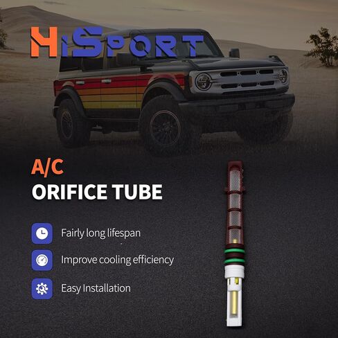 HiSport A/C Orifice Tube - Compatible with Ford Lincoln Mazda Replaces EX1000C YG-346 ZZM061179B 155755 F2DZ19D990A in Saudi Arabia