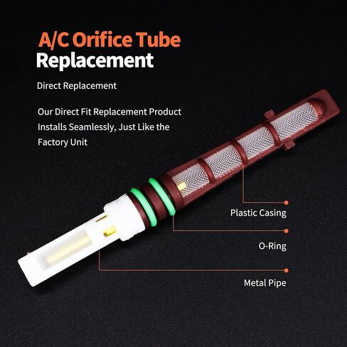 HiSport A/C Orifice Tube - Compatible with Ford Lincoln Mazda Replaces EX1000C YG-346 ZZM061179B 155755 F2DZ19D990A in Saudi Arabia