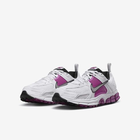 Nike Vomero 5 Big Kids' Shoes (HF6998-102, White/Pure Platinum/Hot Fuchsia) Size 3 in Saudi Arabia